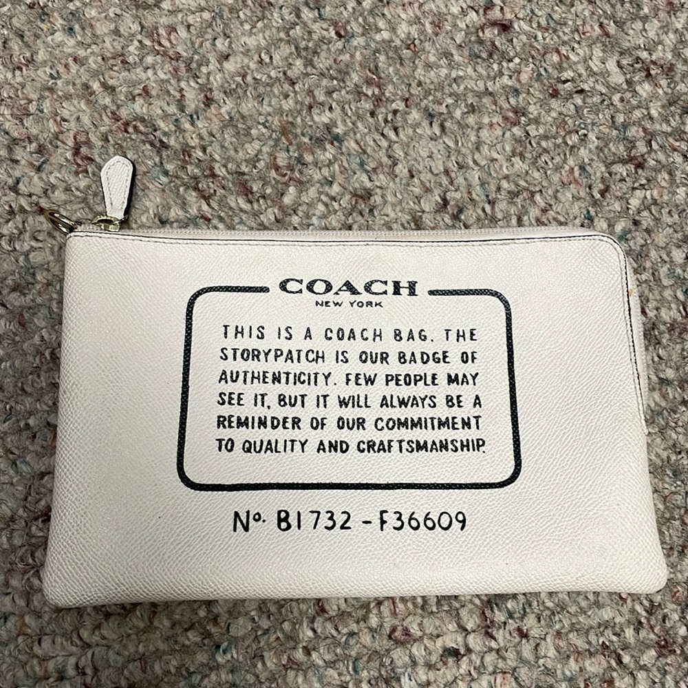 Coach leather pouch